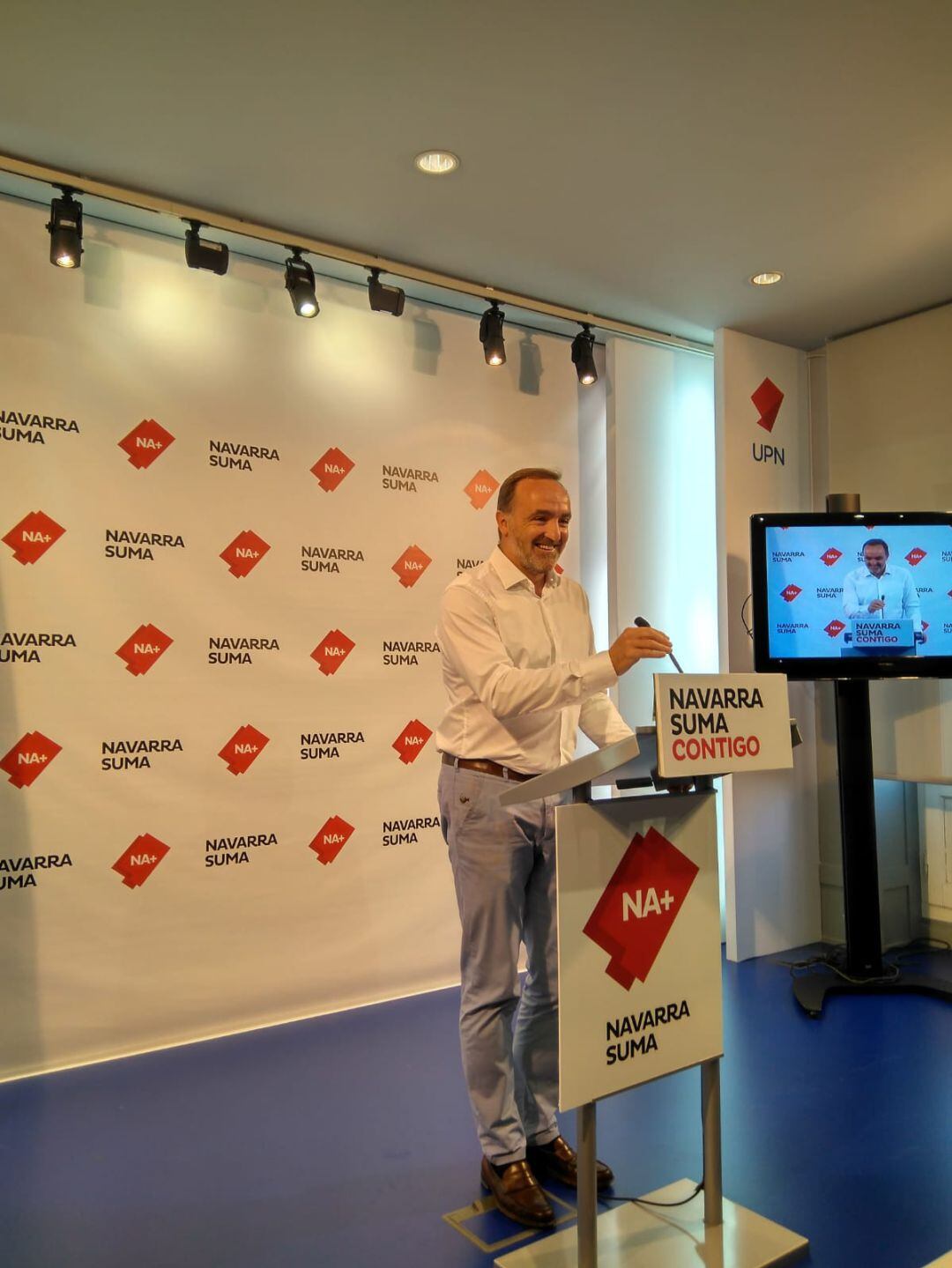 Javier Esparza presenta las iniciativas parlamentarias de Navarra Suma