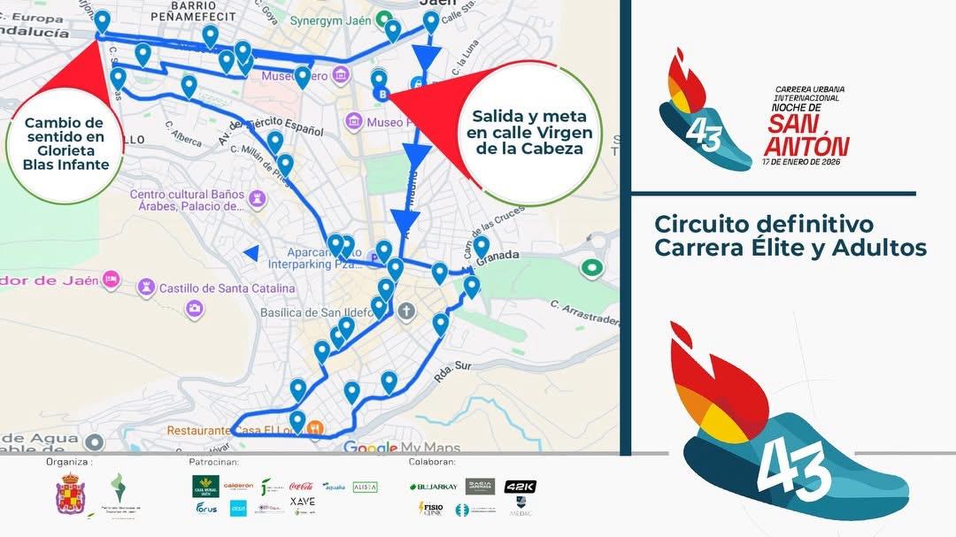 Nuevo recorrido de la carrera de San Antón.