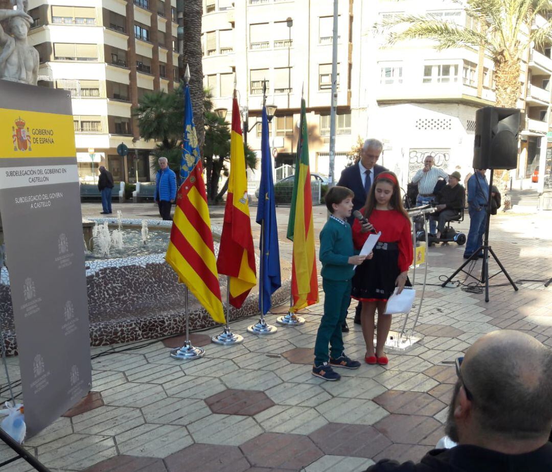 Acto de celebración el aniversario de la Constitución en la plaza María Agustina de Castellón