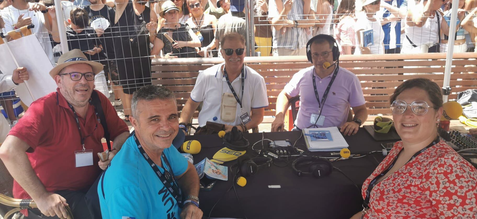 Con Teresa Compañy, Rafa Sellers, Juan Carlos Vizcaíno y Toni Arques