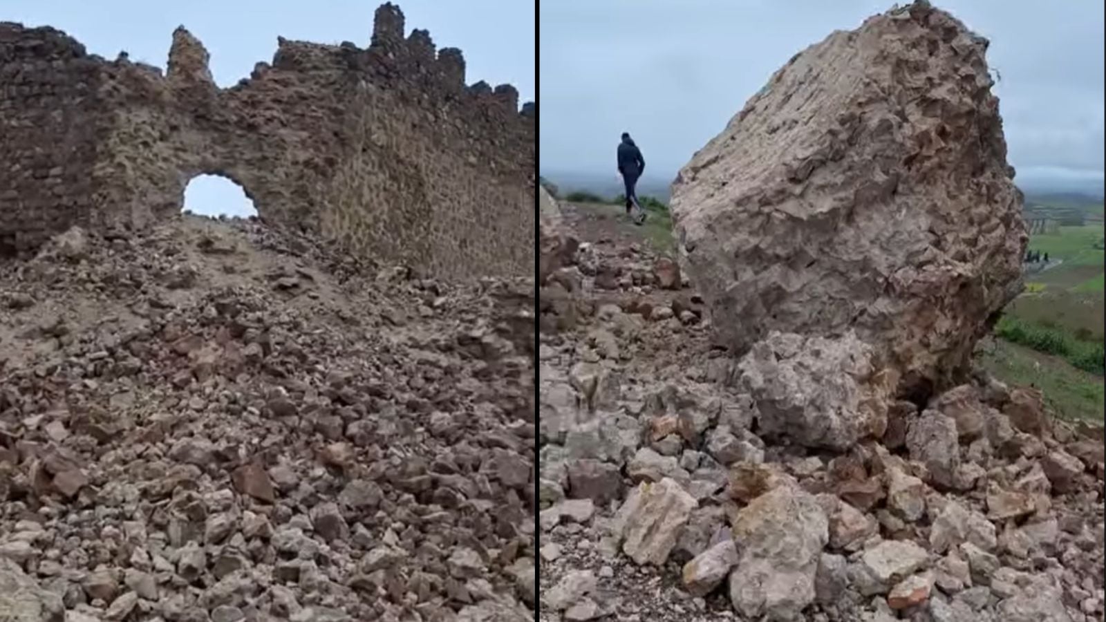 Se derrumba una de las torres del Castillo de Almonacid de Toledo