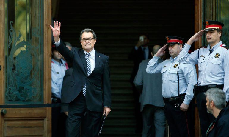 Artur Mas, després de declarar davant el Tribunal Superior de Justícia de Catalunya per la querella del 9N