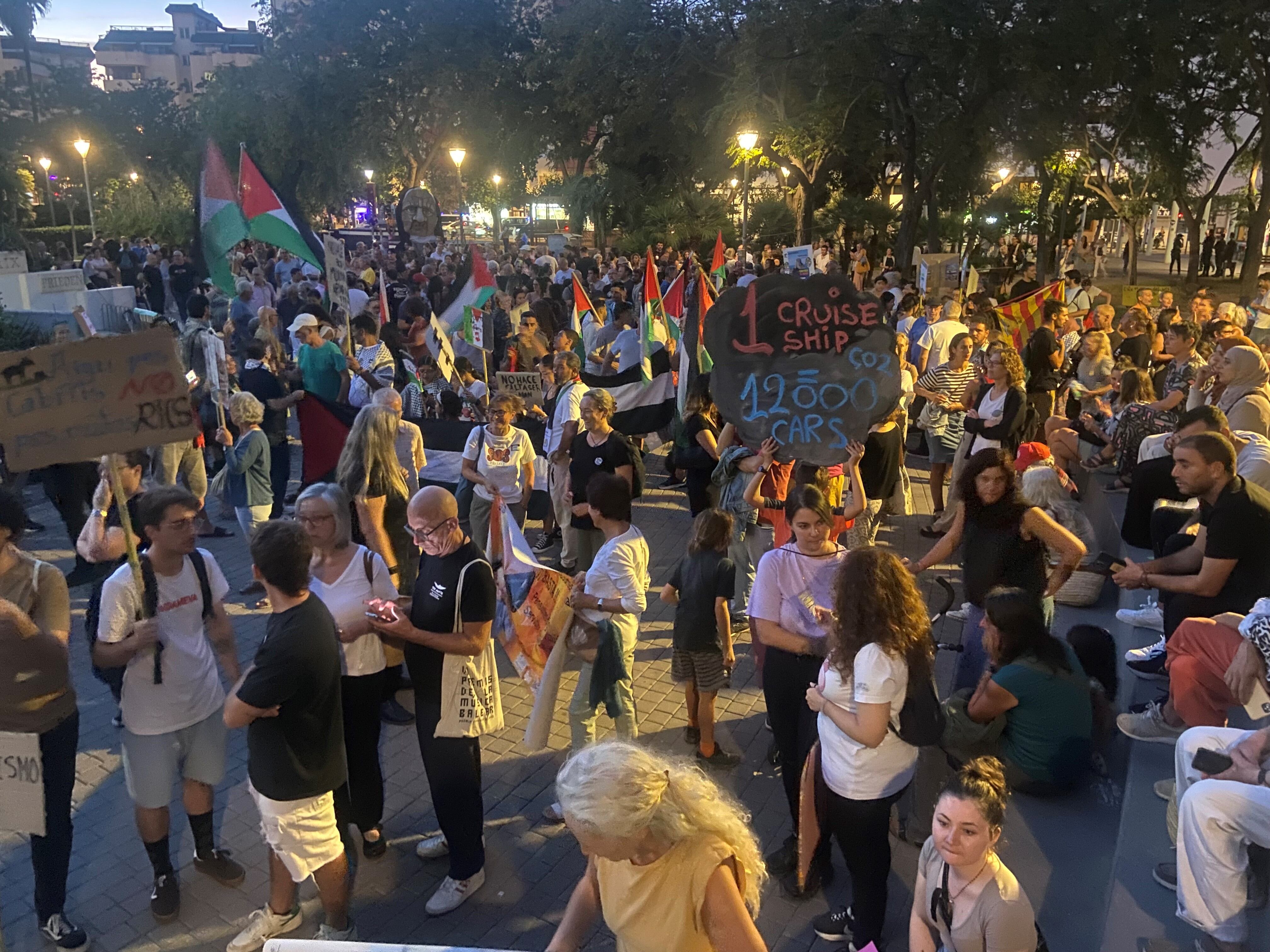 Manifestación de la plataforma canviem el rumb