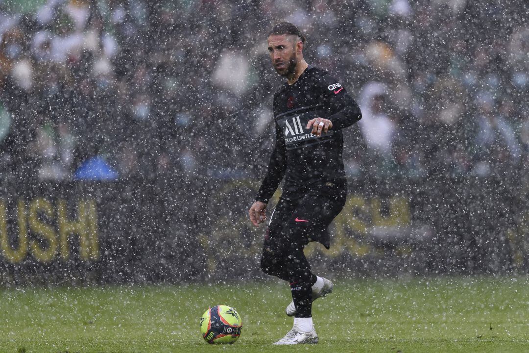 Sergio Ramos, en su debut con el PSG.