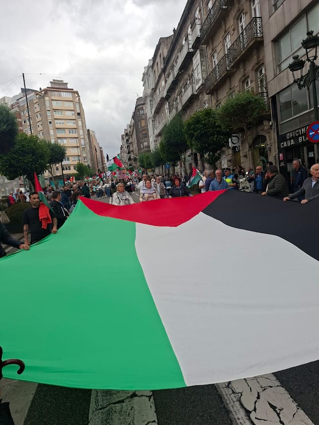 Manifestación en Vigo contra el genocidio en Palestina