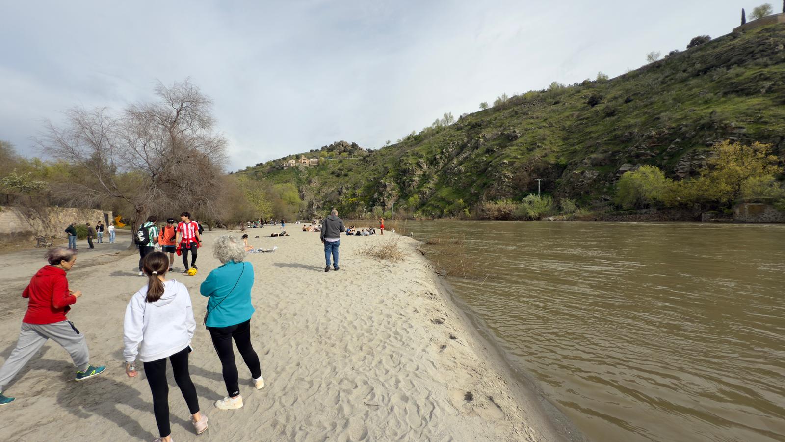 Imagen de la playa surgida en donde se estaban realizando las obras del entorno de la Casa del Diamantista de Toledo