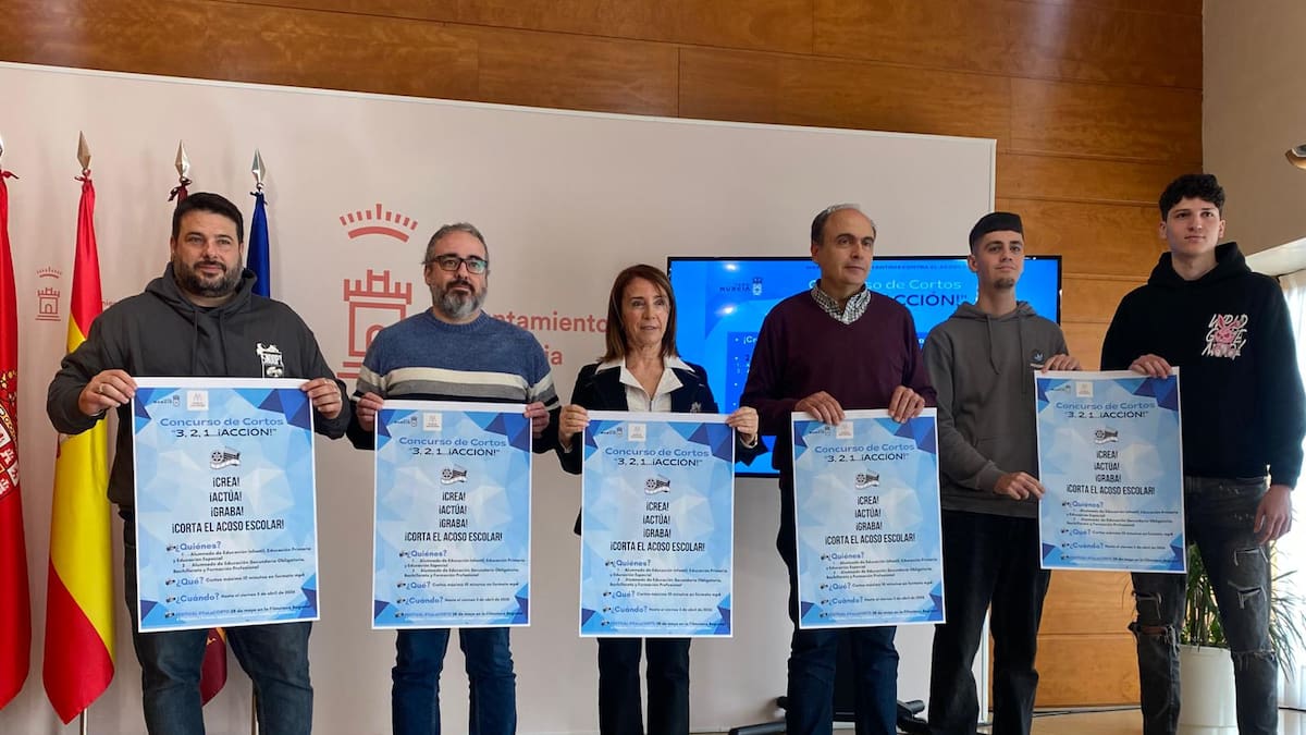 '3, 2, 1..¡Acción!', es el primer concurso de cortos contra la violencia escolar en el que pueden participar los 72.000 alumnos del municipio de Murcia