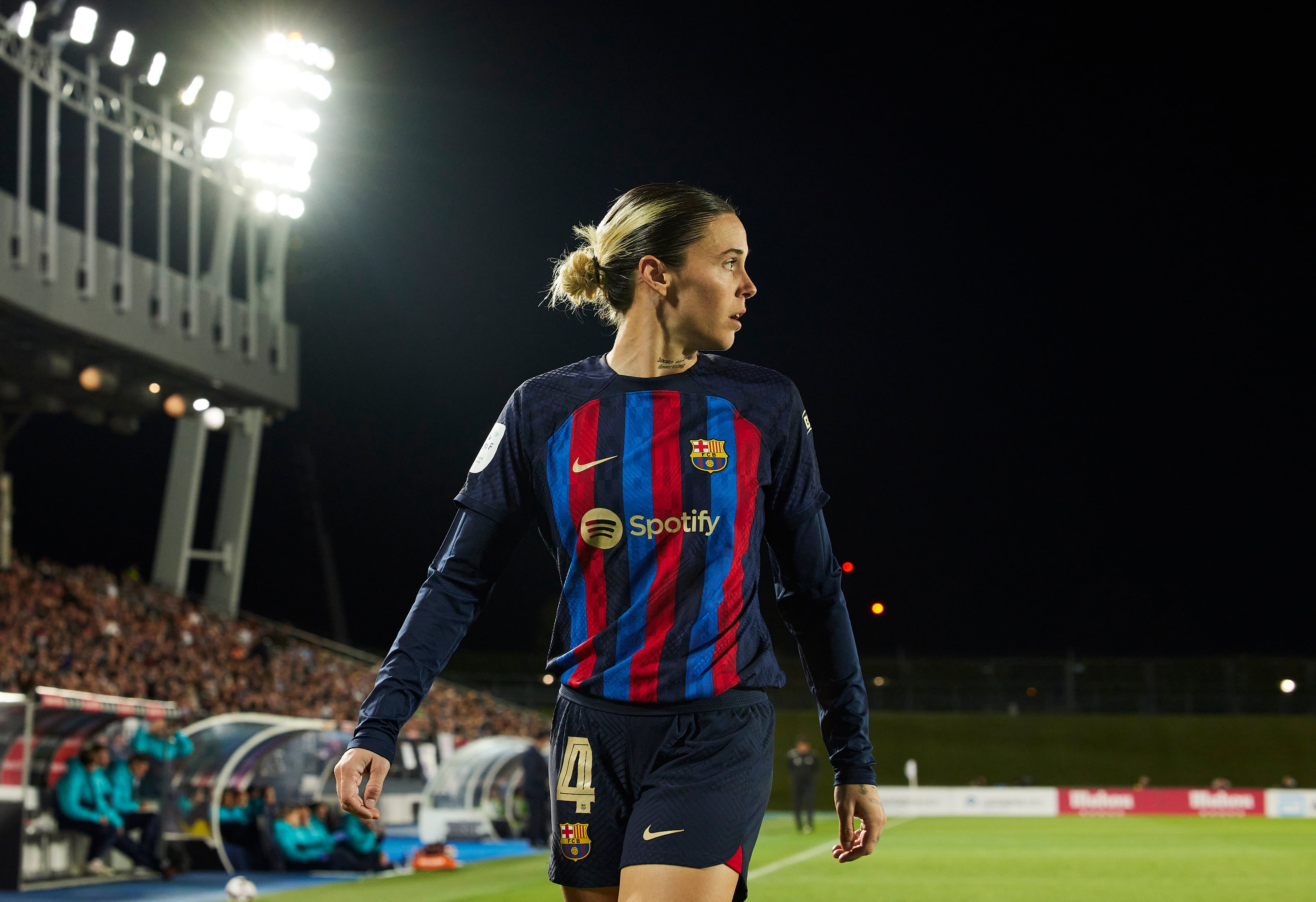 Mapi León, durante el Real Madrid-Barcelona de esta temporada.