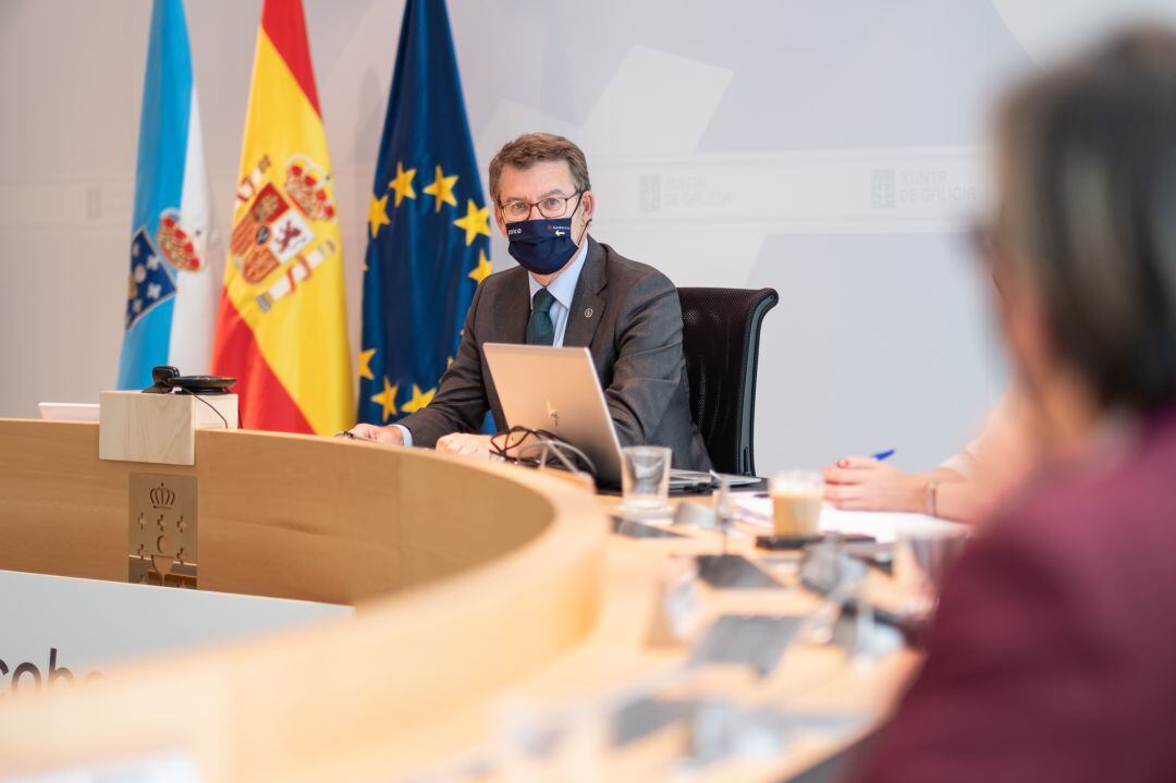 Alberto Núñez Feijóo en el Consello da Xunta