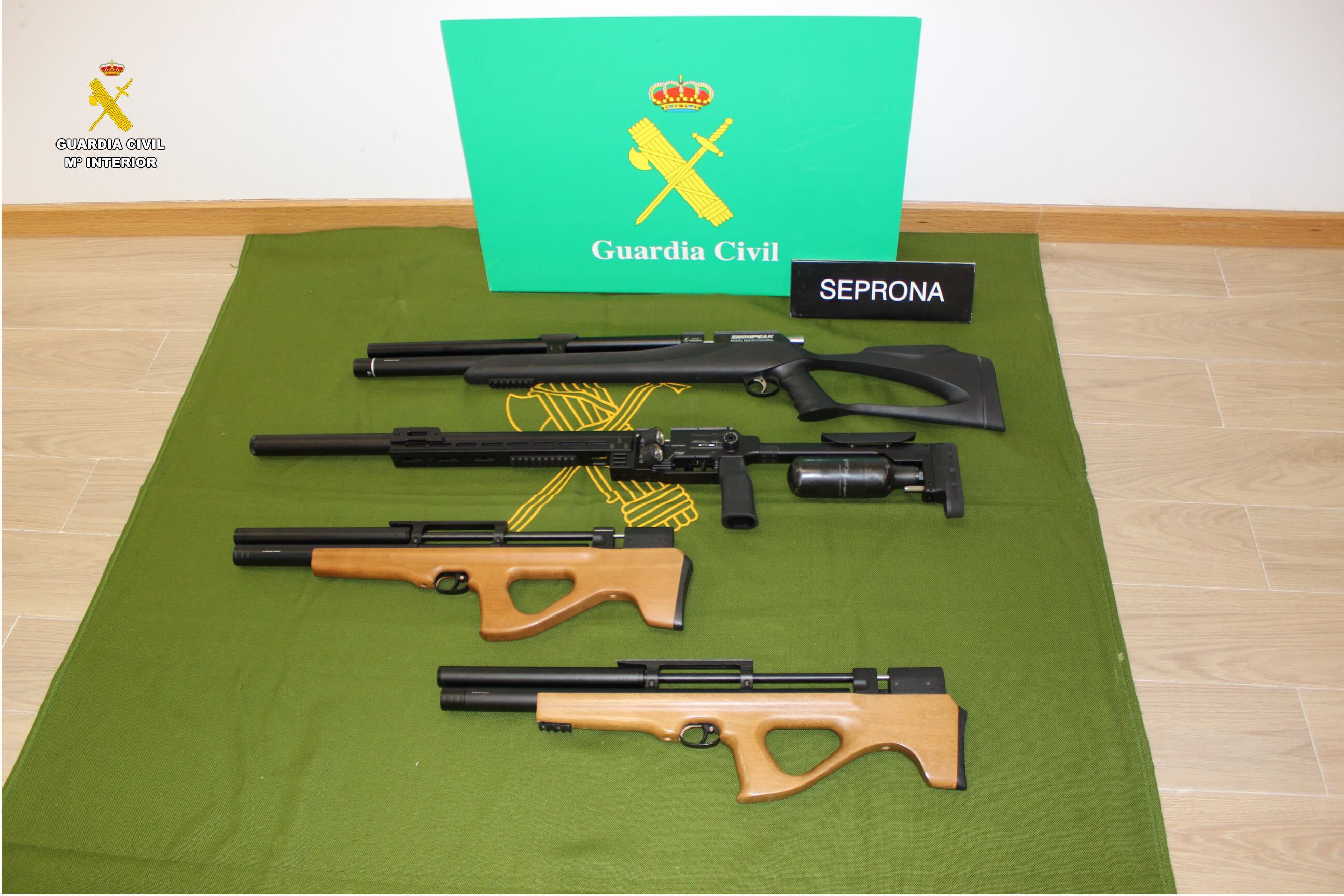 Armas intervenidas por el Seprona de Segovia