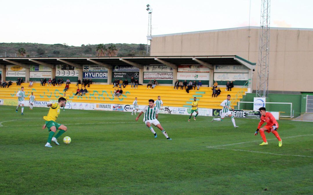 Un momento del partido.