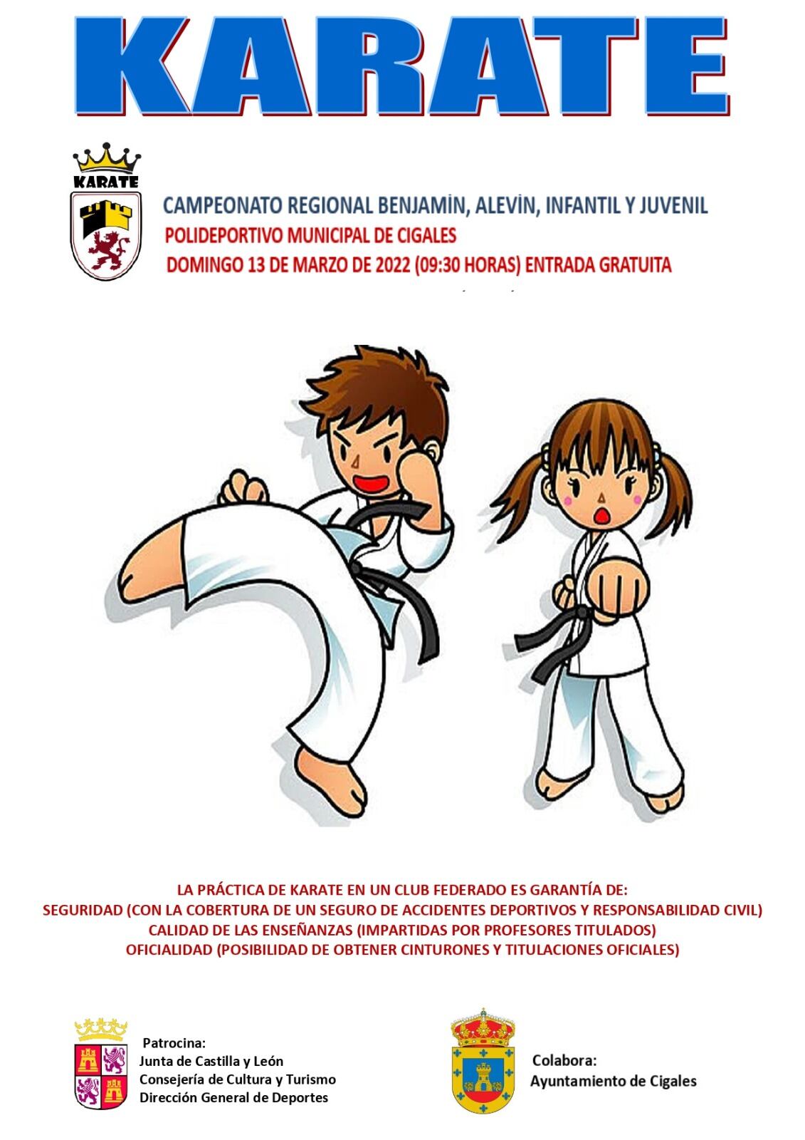 Campeonato regional de Karate en Cigales