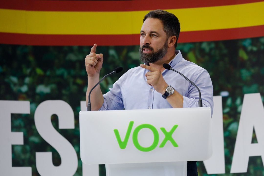 El presidente de Vox, Santiago Abascal. 
 