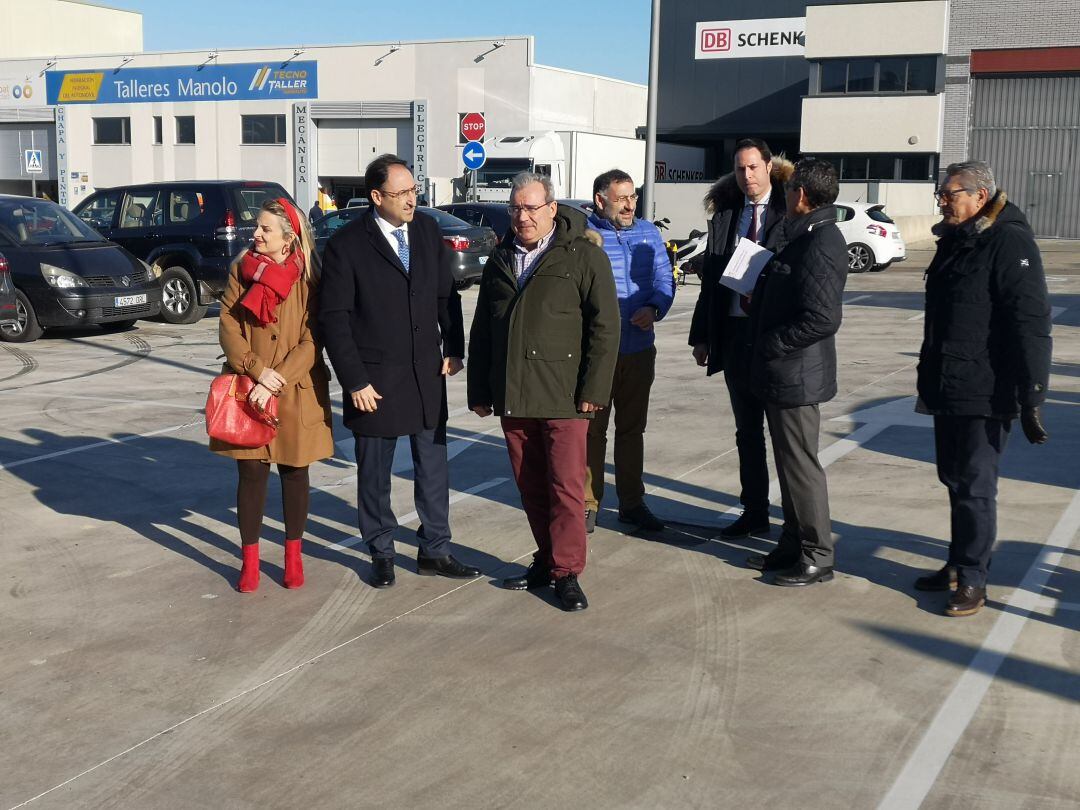 Visita del alcalde de Palencia al Polígono Industrial