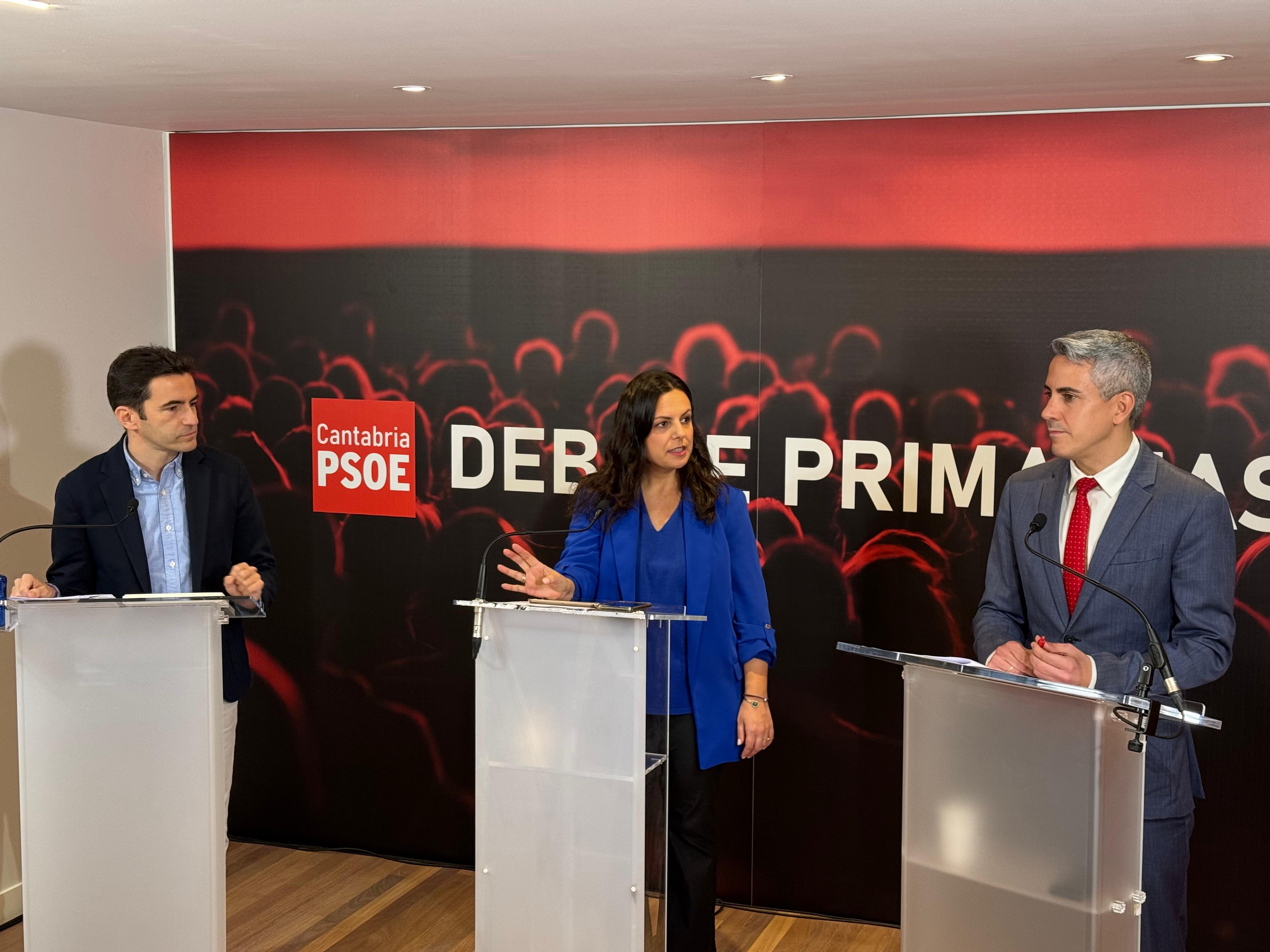 Debate entre Pedro Casares y Pablo Zuloaga en la sede del PSOE en Santander