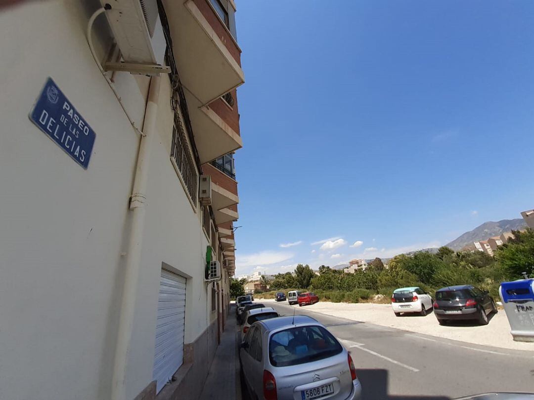 Lugar donde se construirán las aceras