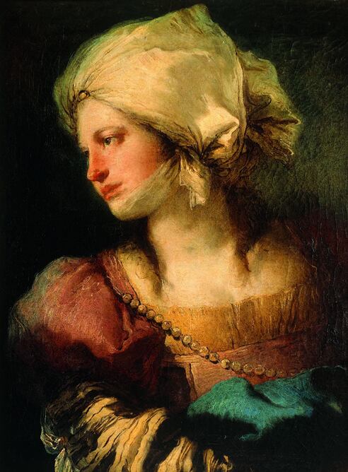 Retrato de mujer de perfil, supuesto retrato de Anna Maria Tiepolo