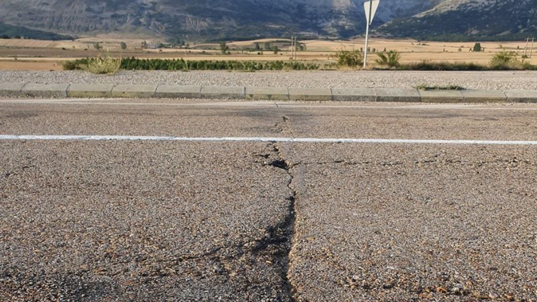 Reclaman el arreglo de una arteria fundamental para la Montaña de Palencia