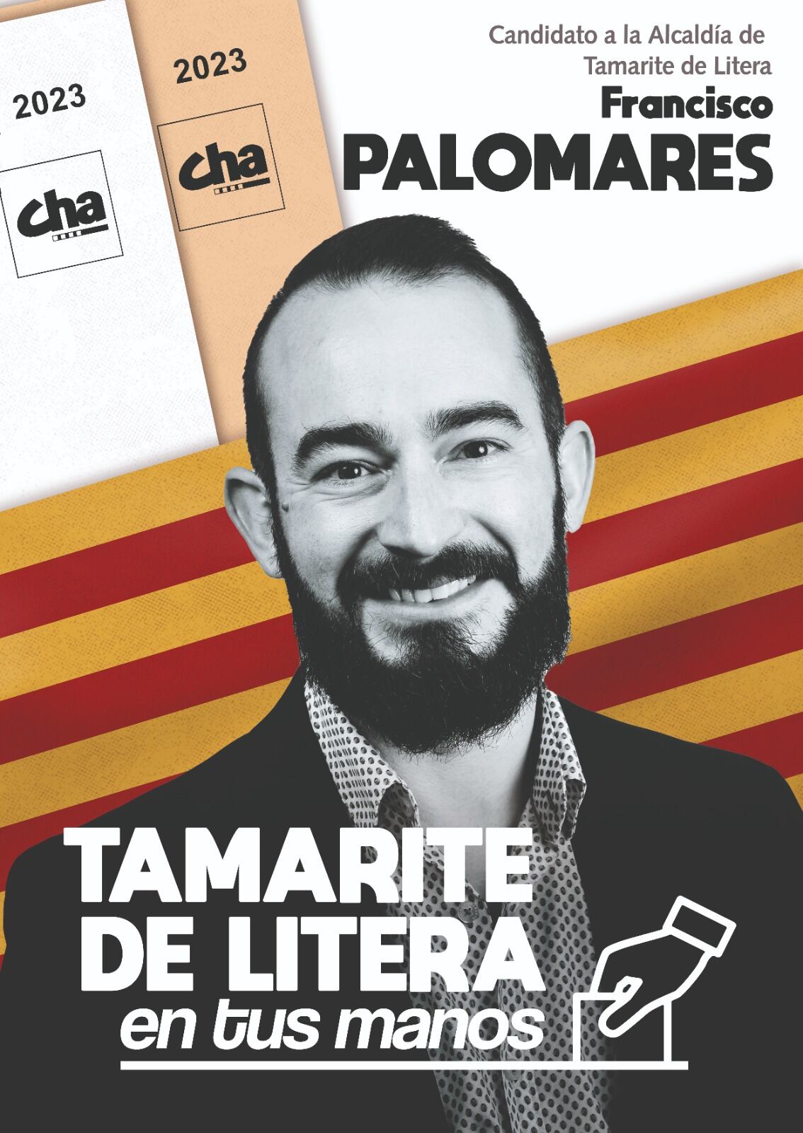 Francisco Palomares, candidato de CHA en Tamarite de Litera