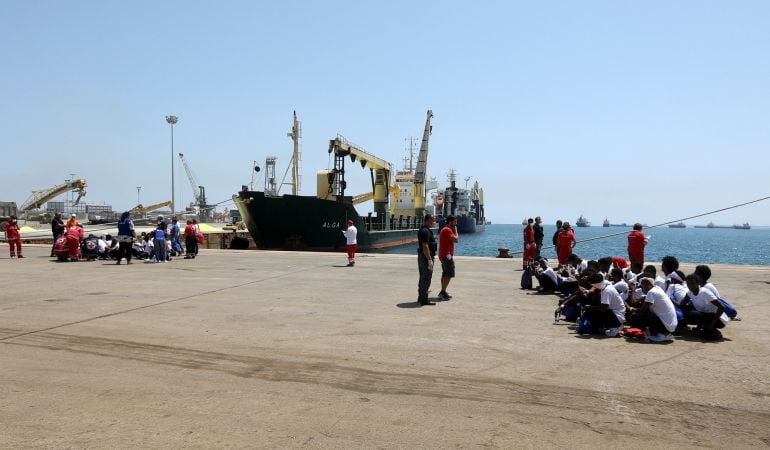 Una de las embarcaciones de rescate de &quot;Save the Children&quot;en Sicilia. 