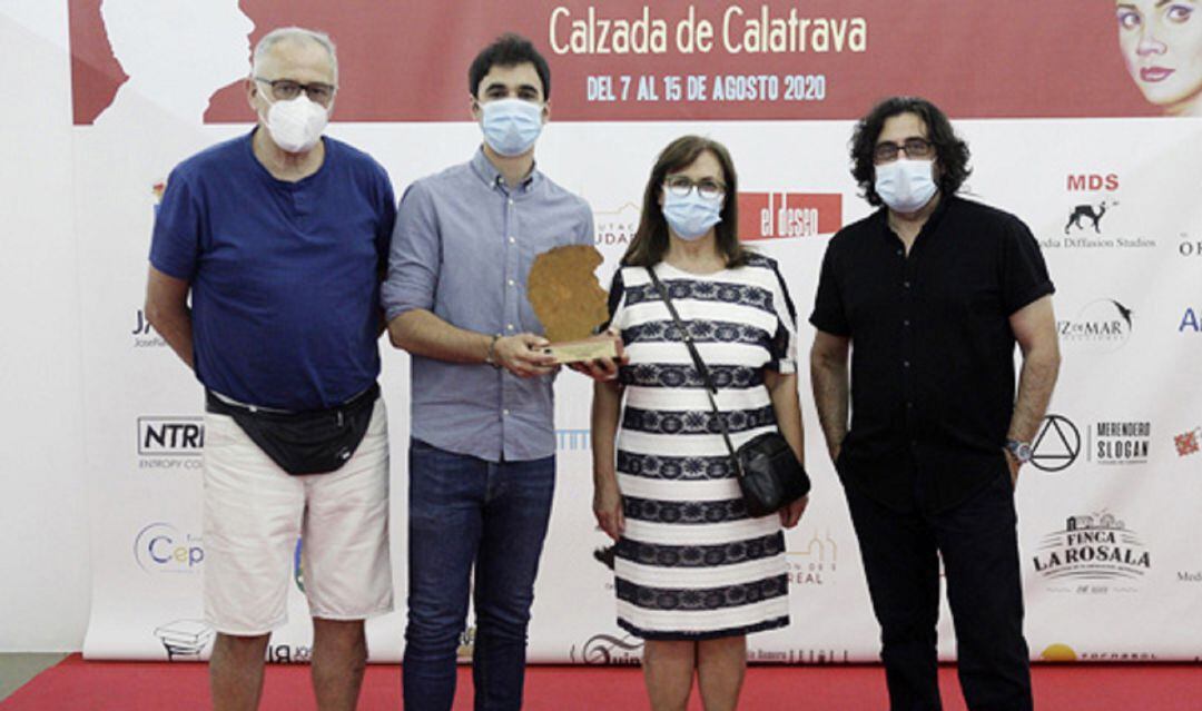 Pablo Conde, ganador del premio al mejor corto regional en el Festival de Cine de Calzada de Calatrava