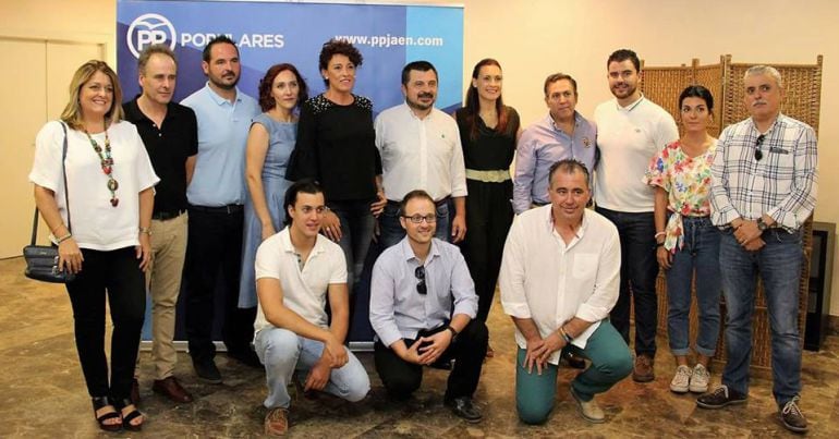 Maria José Lara tras ser elegida nueva presidenta del PP en el congreso local del 2 de septiembre de 2017