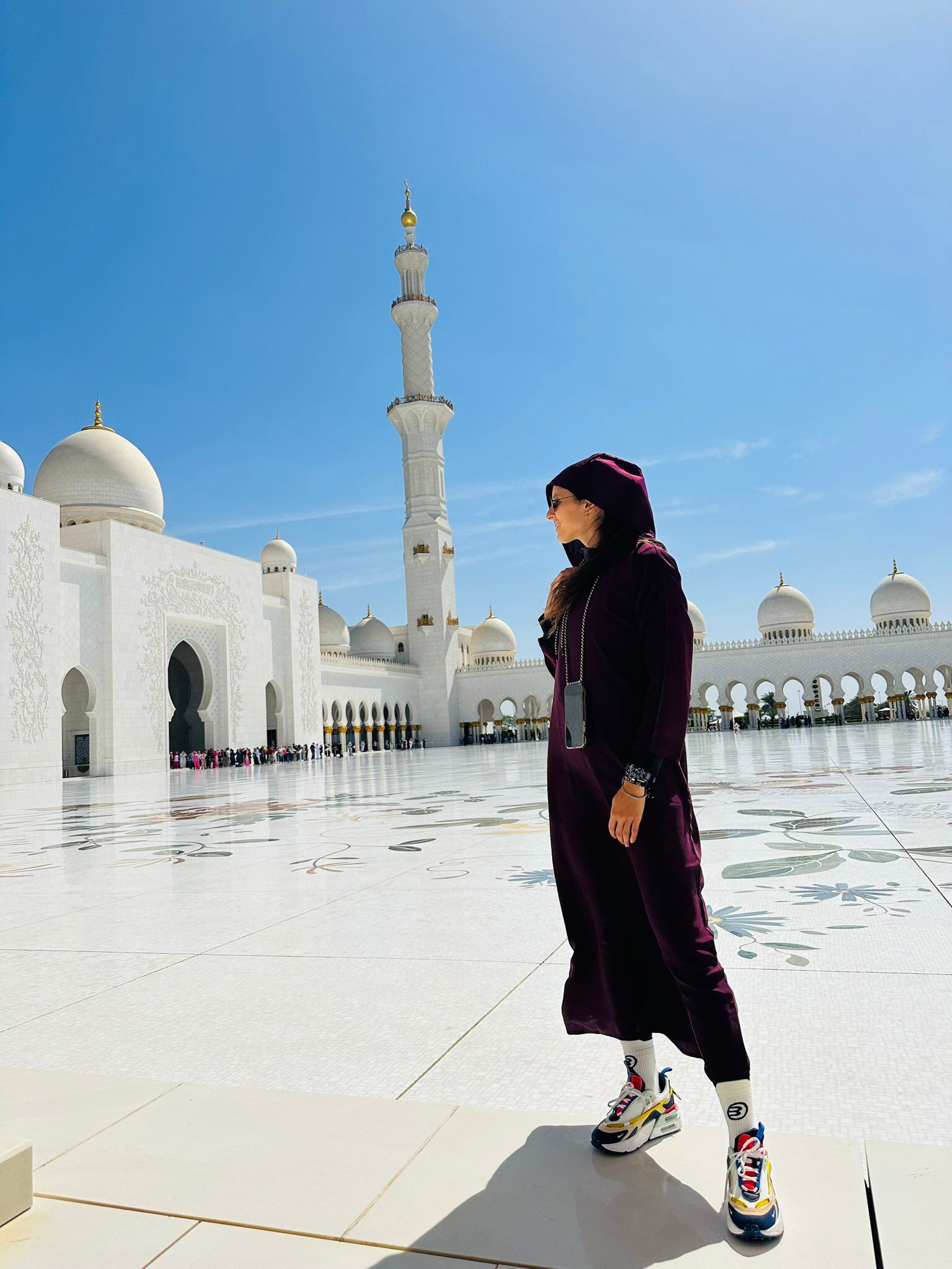 La menorquina ha aprofitat els dies anteriors al torneig per conèixer millor l'emirat on jugarà.