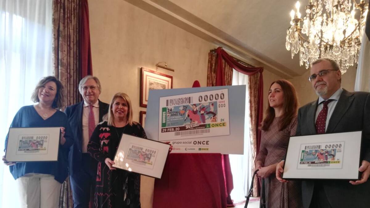La ONCE dedica el cupón del 29 de febrero al Festival de Jerez