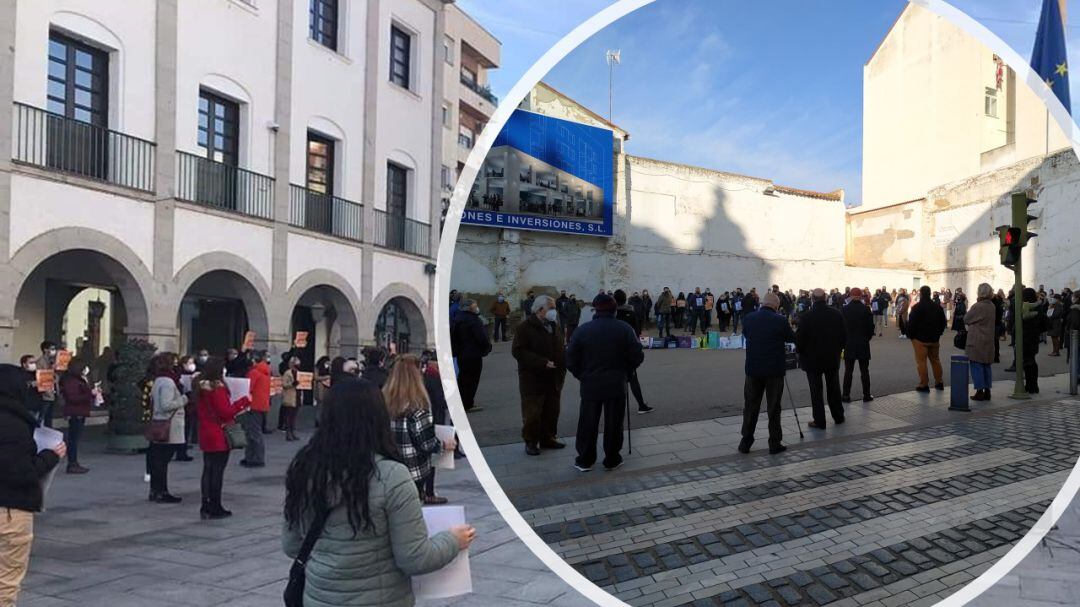 Protestas en Villanueva de la Serena y Don Benito