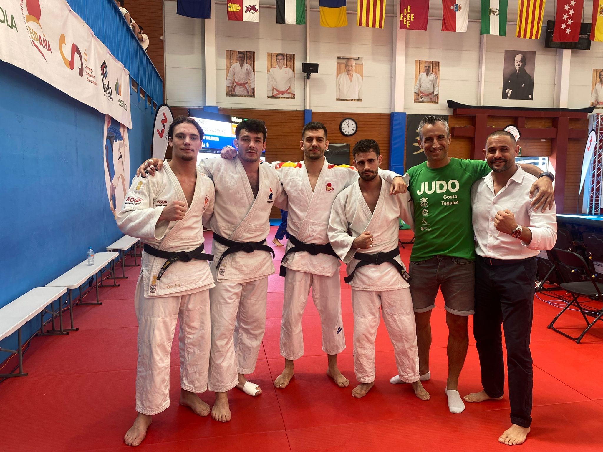 Integrantes del Club de Judo Costa Teguise Lanzarote.