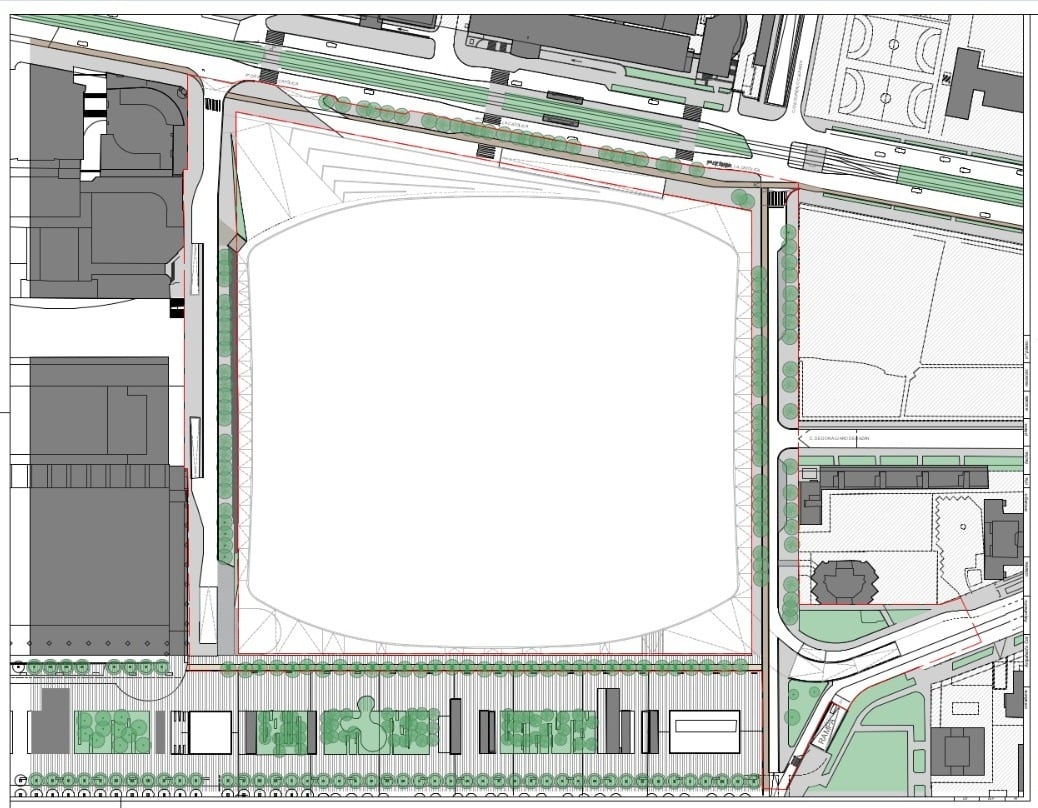 Obras de reurbanización del entorno del estadio de La Romareda