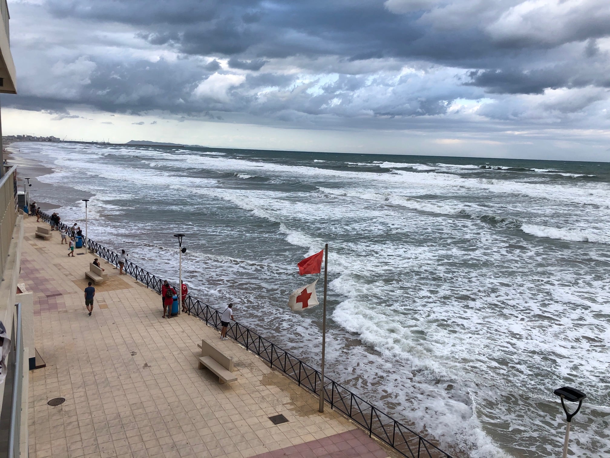 Imagen de la playa de Bellreguard en agosto de 2020.