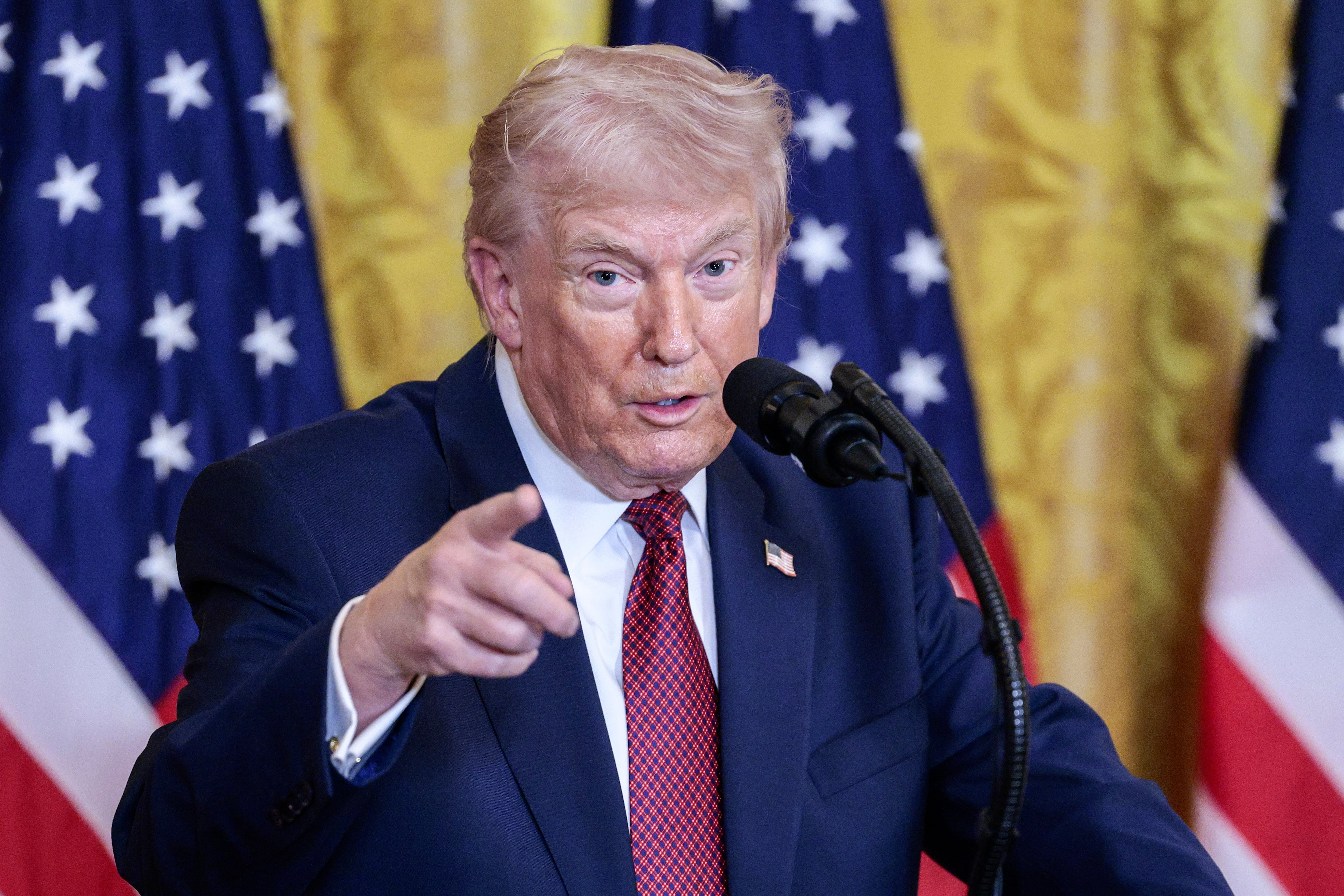 El presidente de Estados Unidos, Donald Trump, durante un acto en la Casa Blanca.