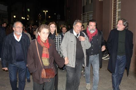 LLegada de las cenizas de Asunción Balaguer a la Casa de la Cultura, Paco Rabal (Águilas), donde se llevó a cabo un sentido homenaje a la fallecida en el que intervinieron, entre otros, el actor Ginés García Millán.