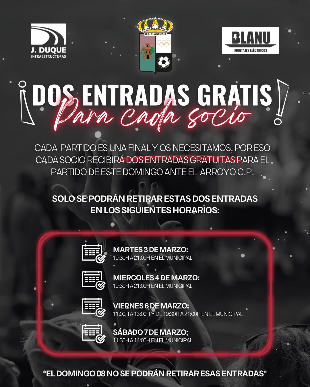 Cartel anunciando la promoción