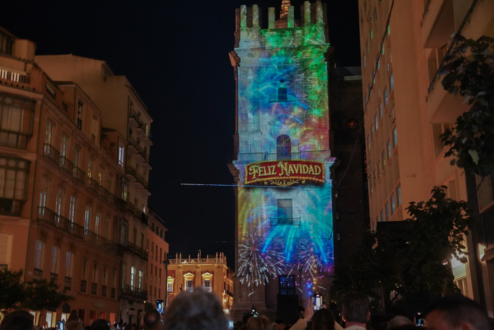 Video mapping sobre la catedral