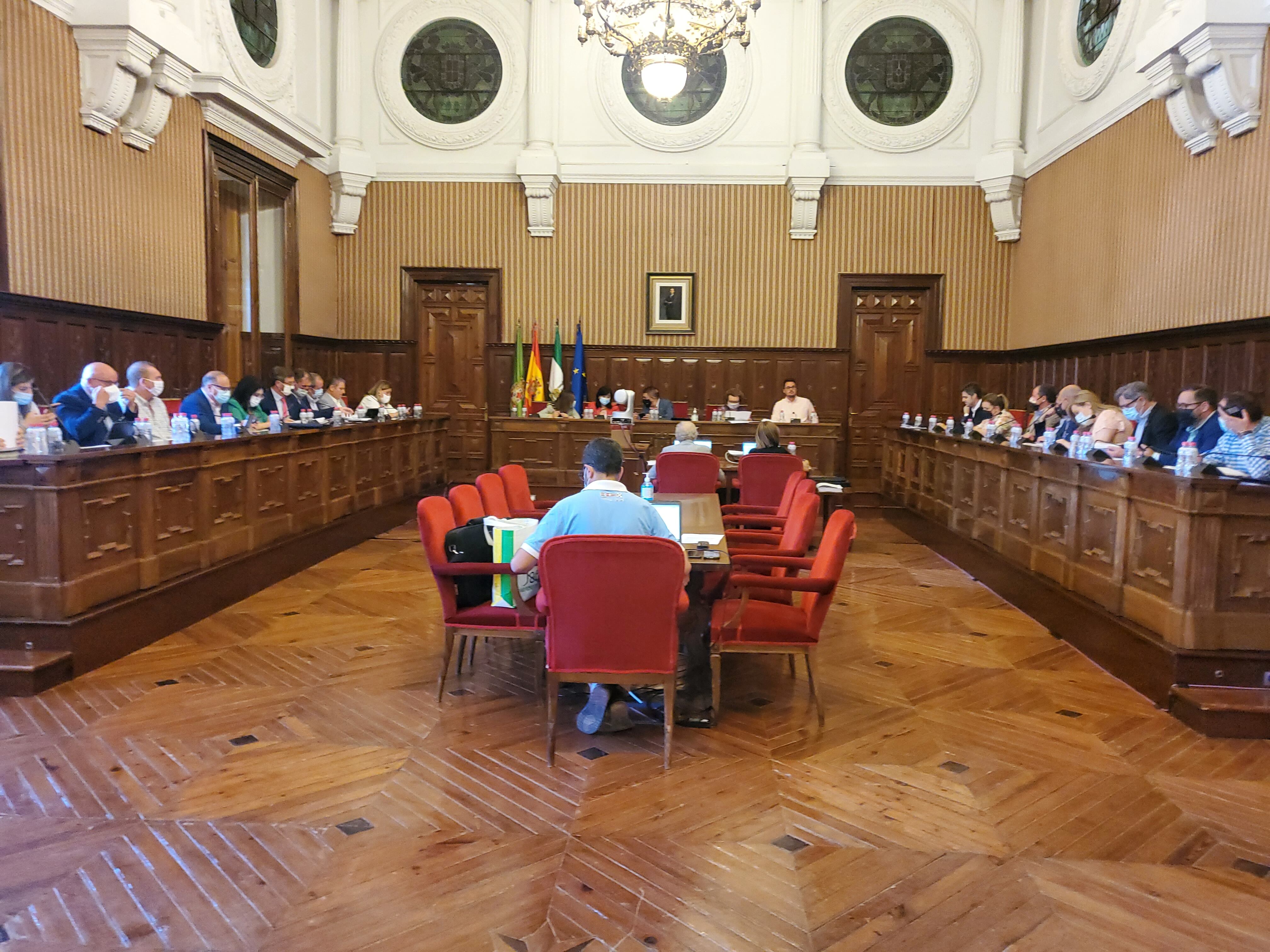 Pleno de la Diputación Provincial de Jaén.