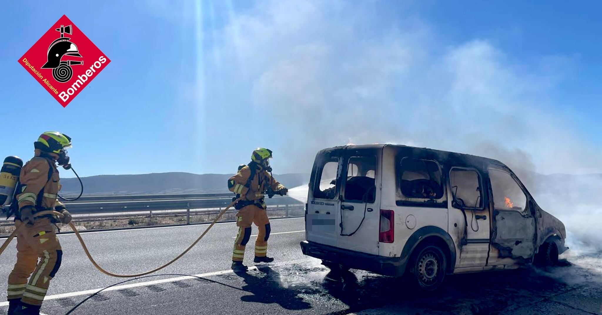 Intervención de los bomberos