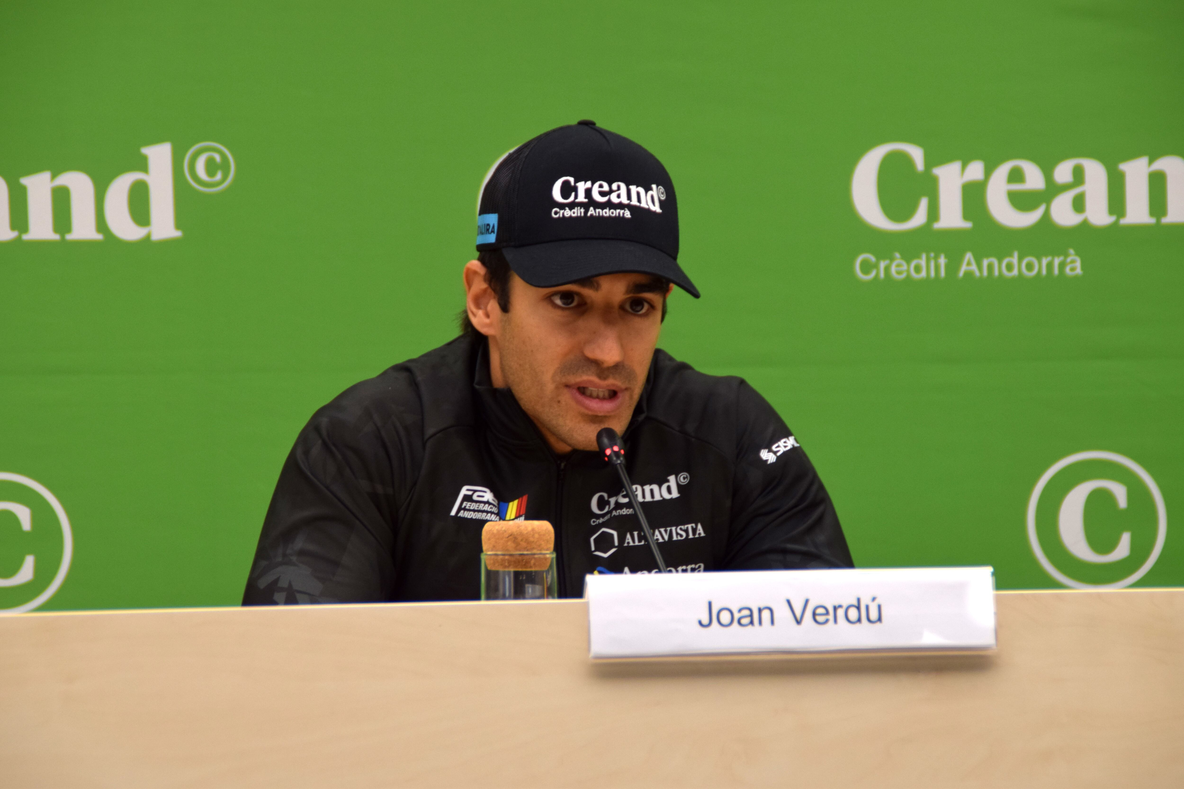 Joan Verdú, durant la presentació de la temporada a la seu de Creand