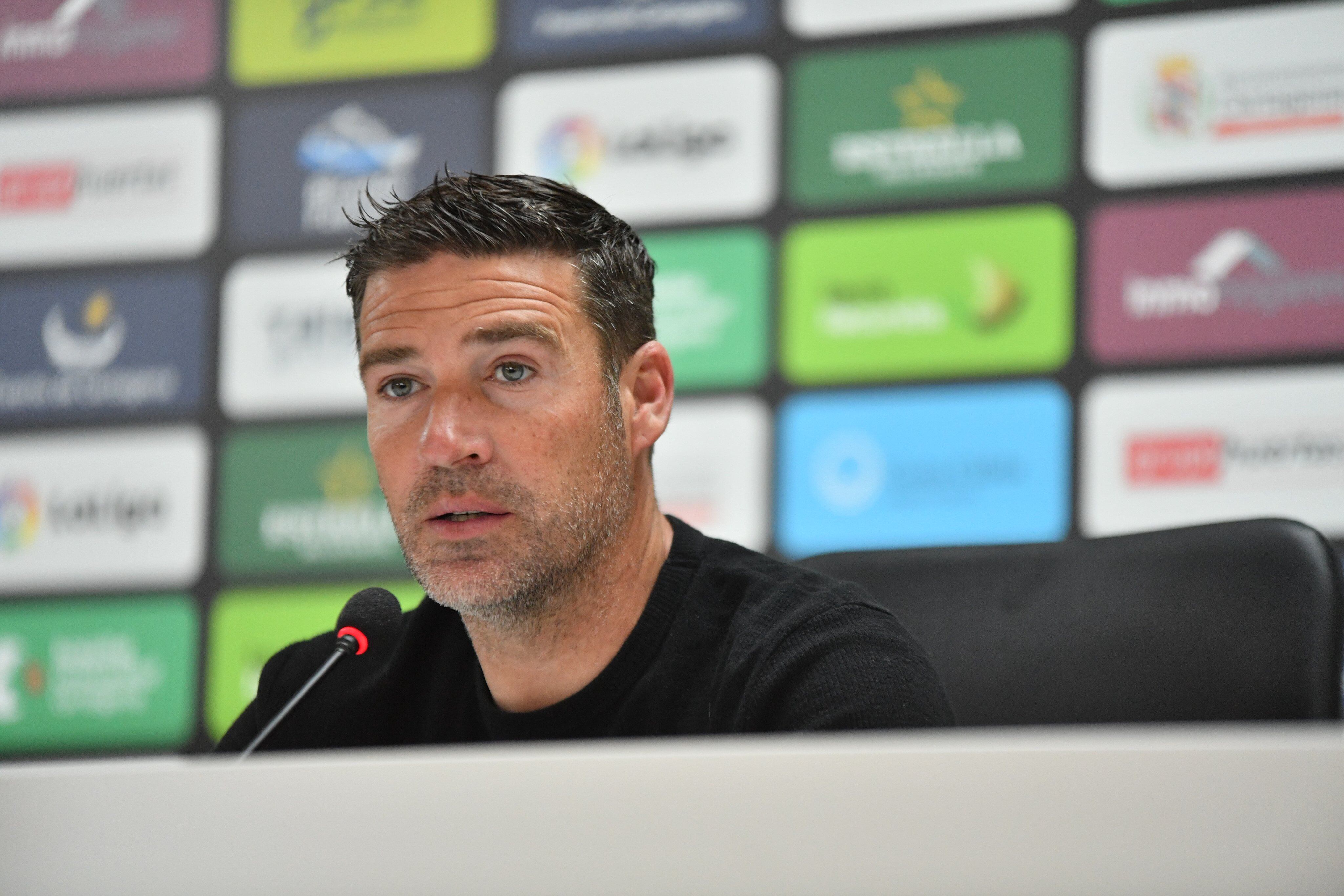 Luis Carrión este jueves en la sala de prensa del Cartagonova