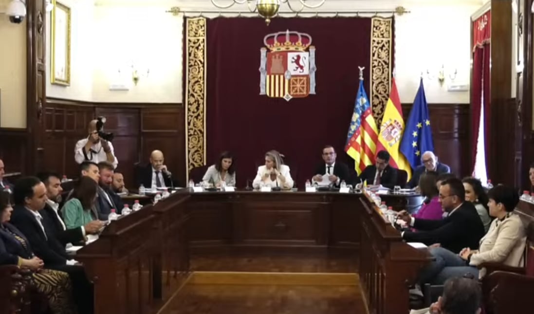 Pleno de la Diputación de Castellón.