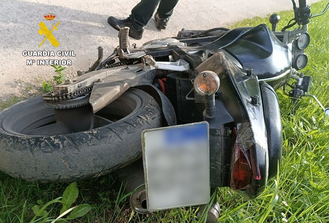 La moto robada por el detenido de 21 años
