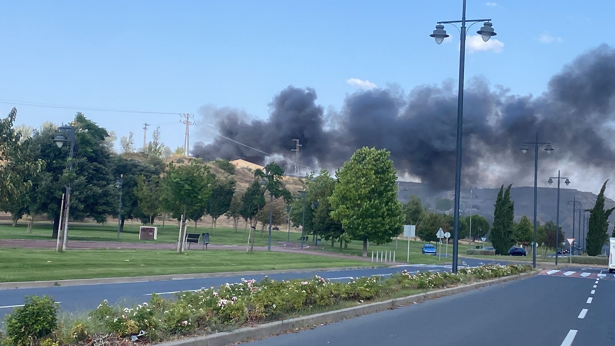 Controlado el incendio del Camino Viejo de Oyón