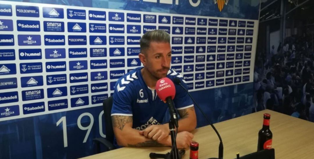 Ángel Martínez, en la sala de prensa