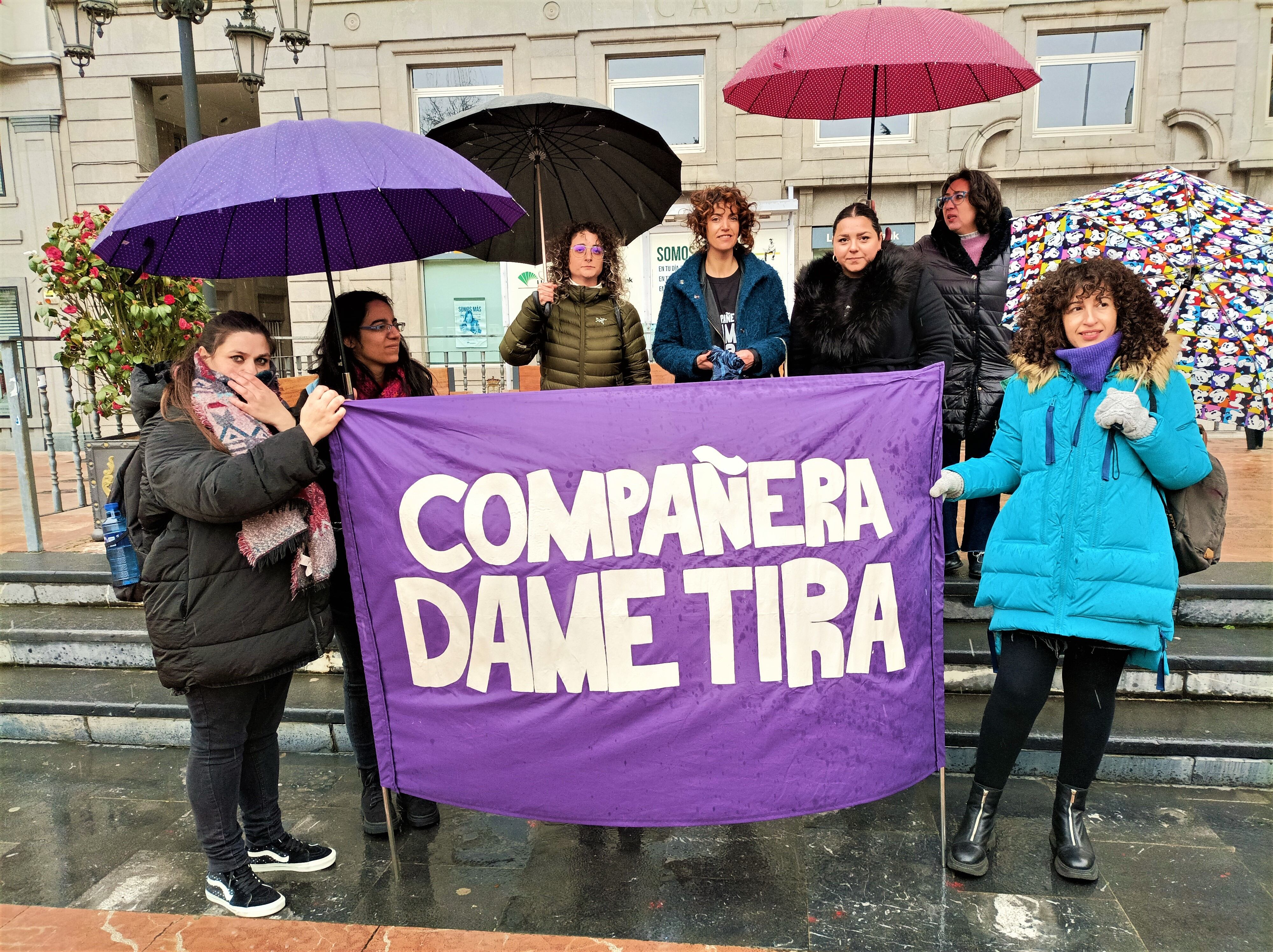 Asturies Feminista 8M ha presentado los actos del Día de la Mujer en La Escandalera, en Oviedo