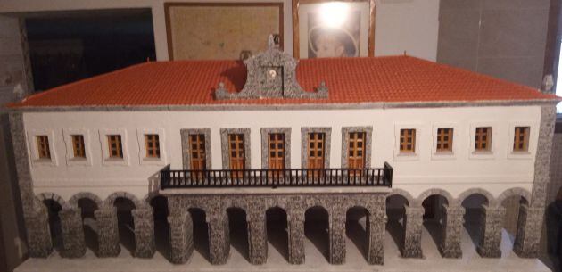 Detalle de la maqueta del Ayuntamiento de Villacastín