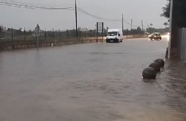 Imagen de la carretera vieja de Sineu a la altura de S&#039;Hostalot @meteodelesilles