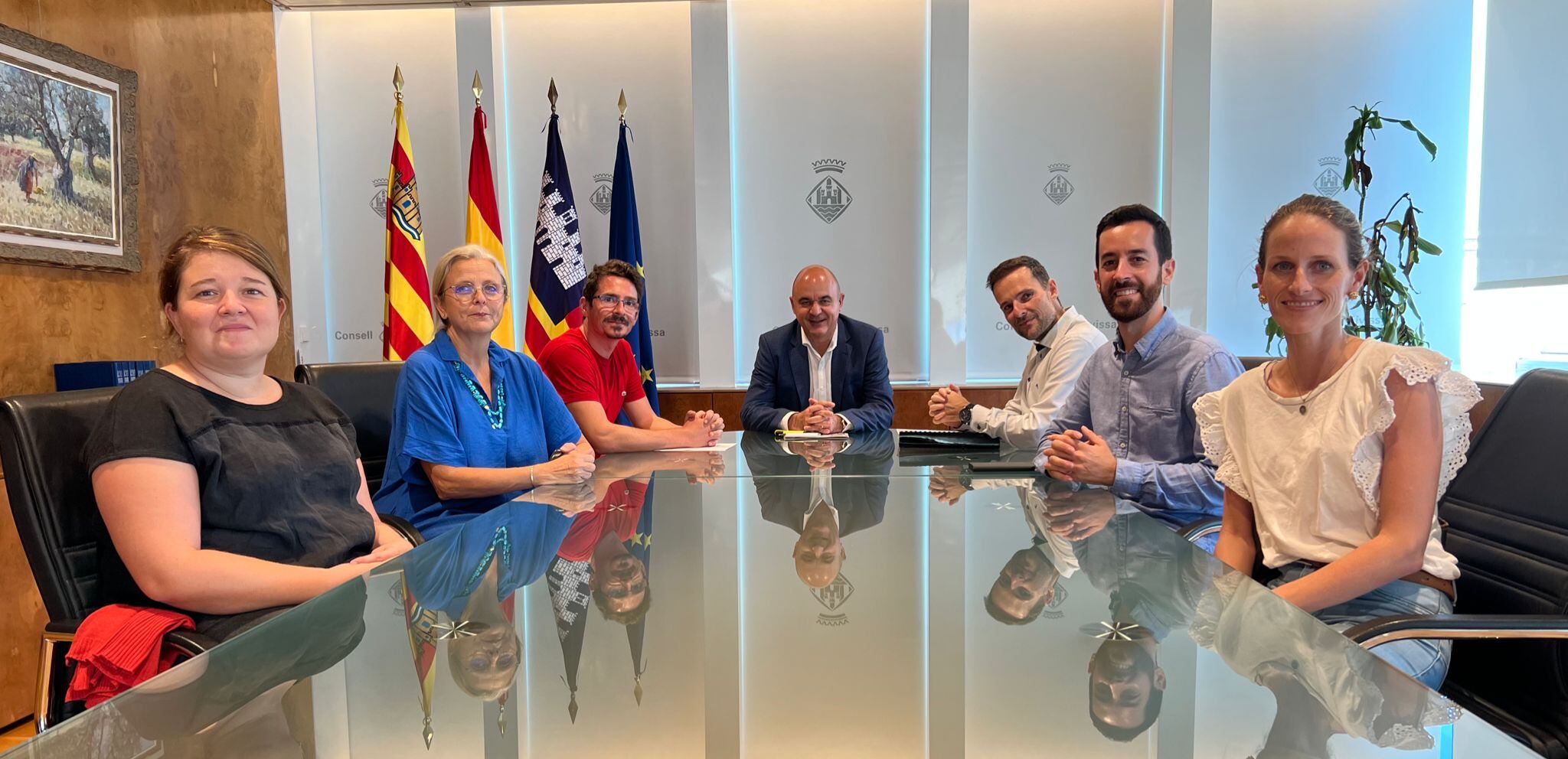 Imagen de la reunión celebrada en el Consell de Ibiza