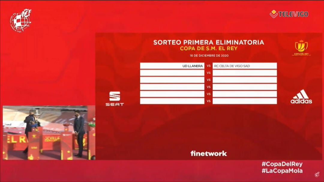 Sorteo de la Copa del Rey celebrado este lunes en el Sánchez Pizjuán