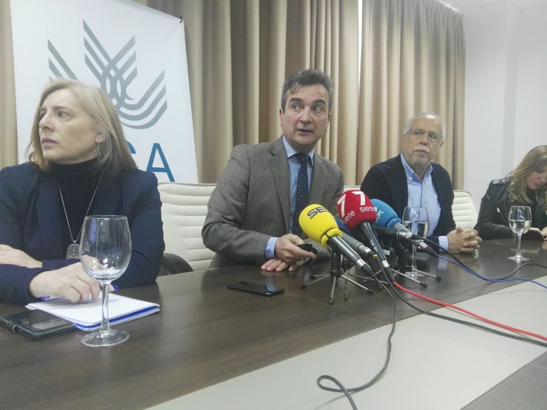 Eduardo González Mazo, rector de la Universidad de Cádiz, este lunes en el Campus de Jerez